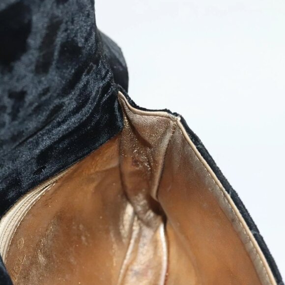 Chanel Black/Gold Velvet Velor Waist Bag - Picture 15 of 16